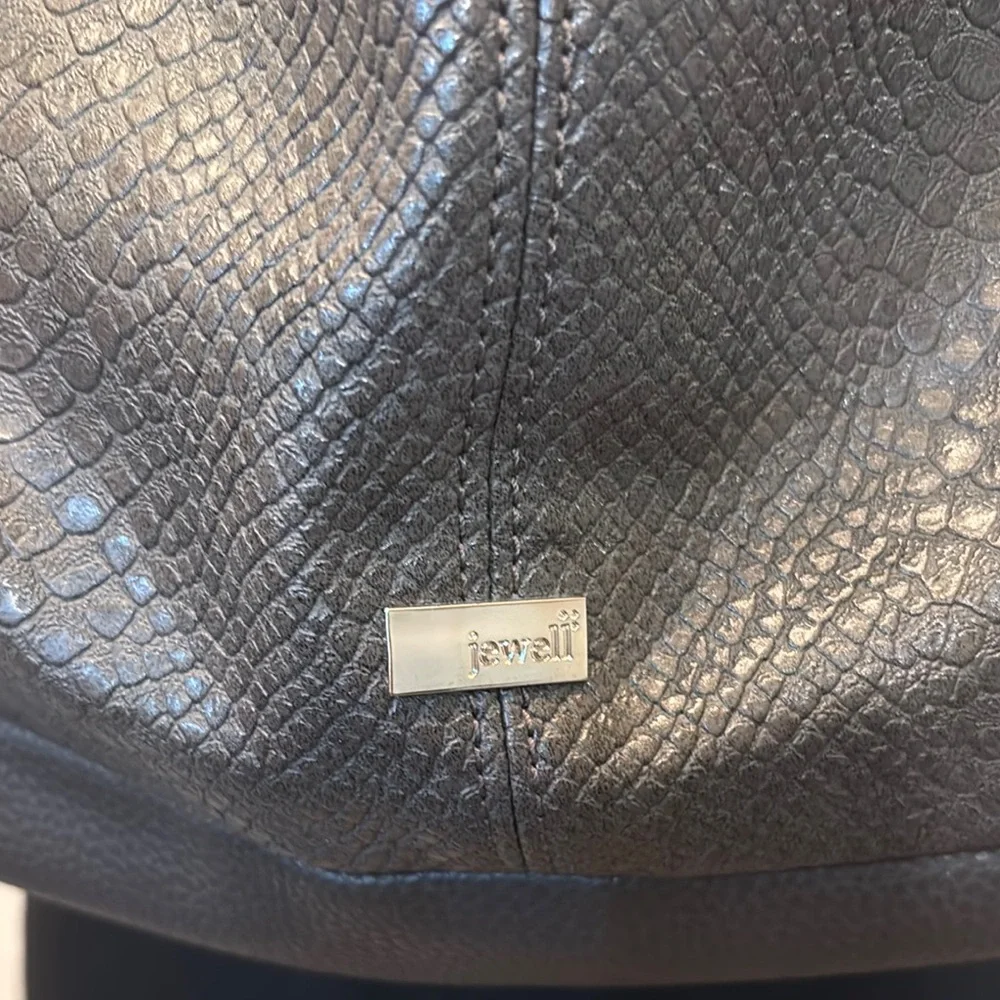 Thirty-One‎ Fashion Games City Charcoal Snake Hobo Shoulder Bag